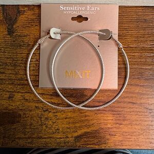 Mixit Hypoallergenic Gold Hoop Earrings